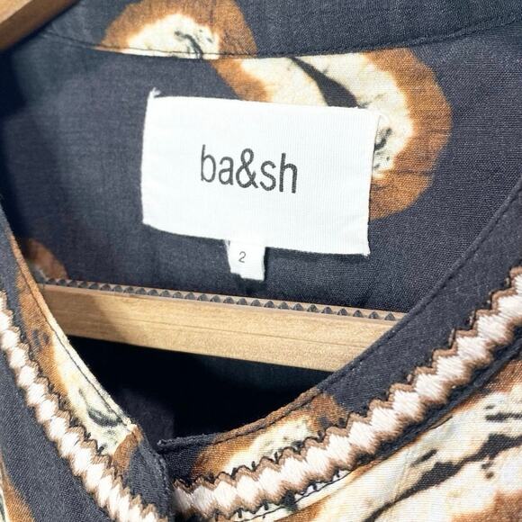 Ba&sh Capella Blouse In Noir Medium NWT - Picture 5 of 9